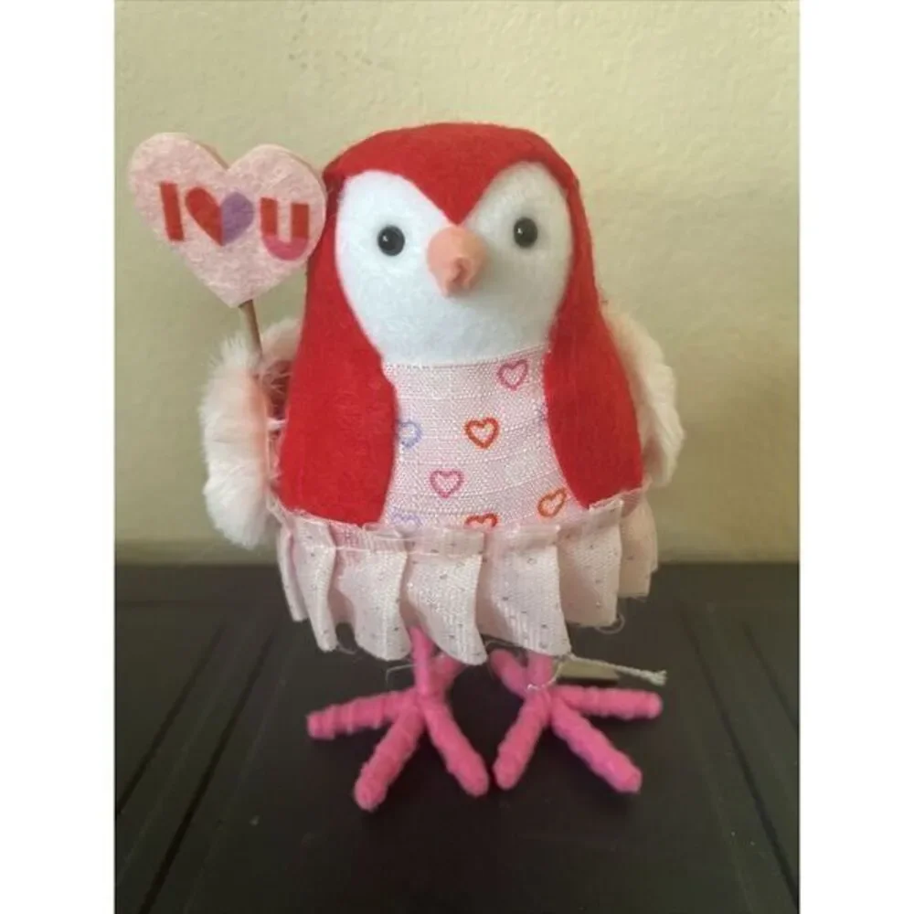 Target Spritz Valentine's Day 2022 Featherly Friends Fabric‎ Bird Carmine Tutu